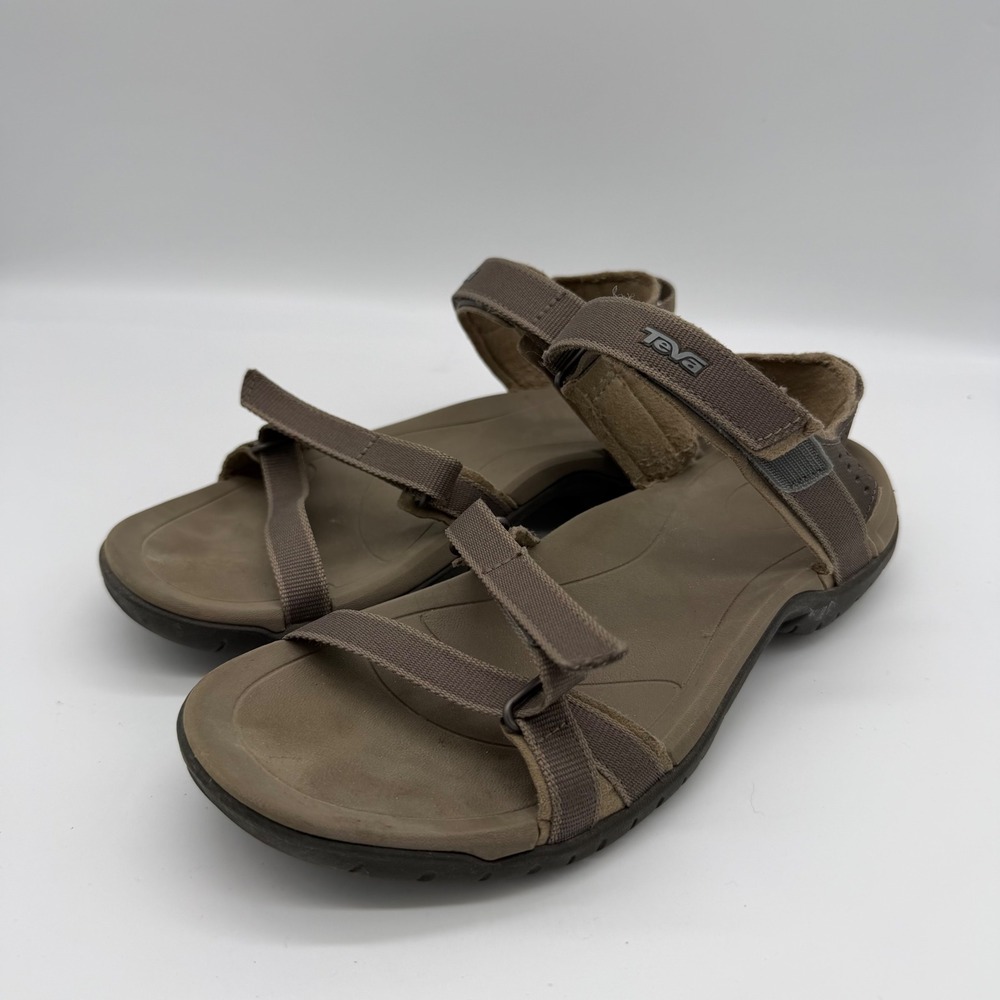 Teva Verra Sandals Womens 7 Brown Strappy Hiking Outdoor Athletic 1006263